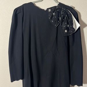Miri Designs Black Bow dress size 14